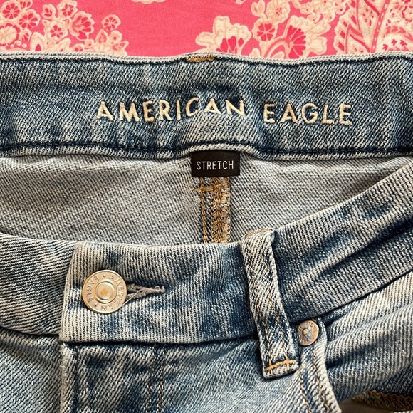 American Eagle High Waisted Mom Jeans - Distressed, Curvy - Picture 3 of 9